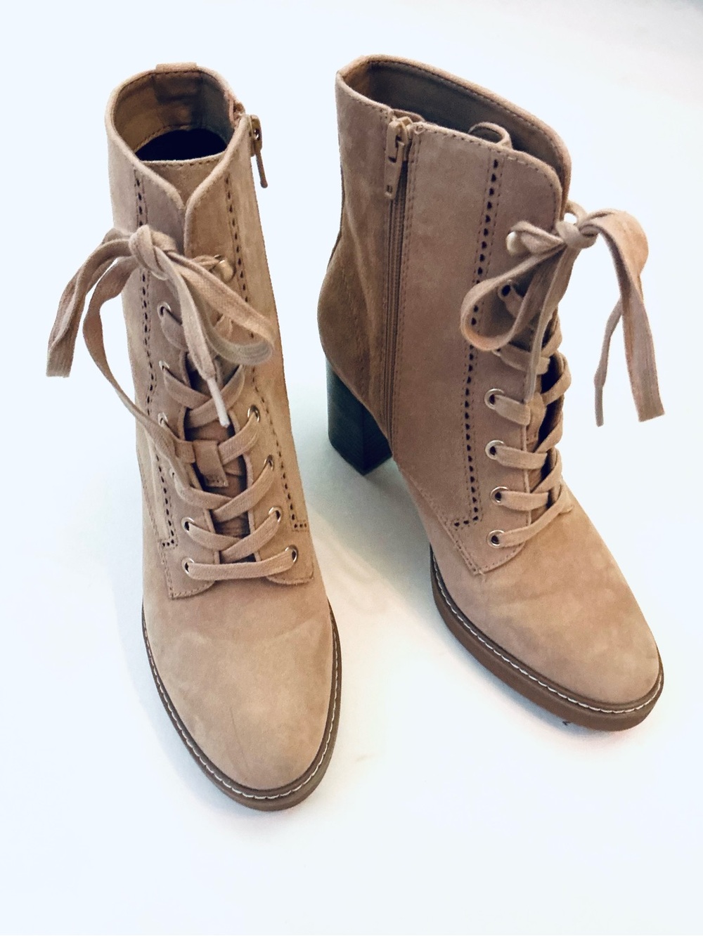 NATURALIZER, Women's Callie Heeled Boots Tan Suede, Size 8, NWOB - Picture 9 of 15